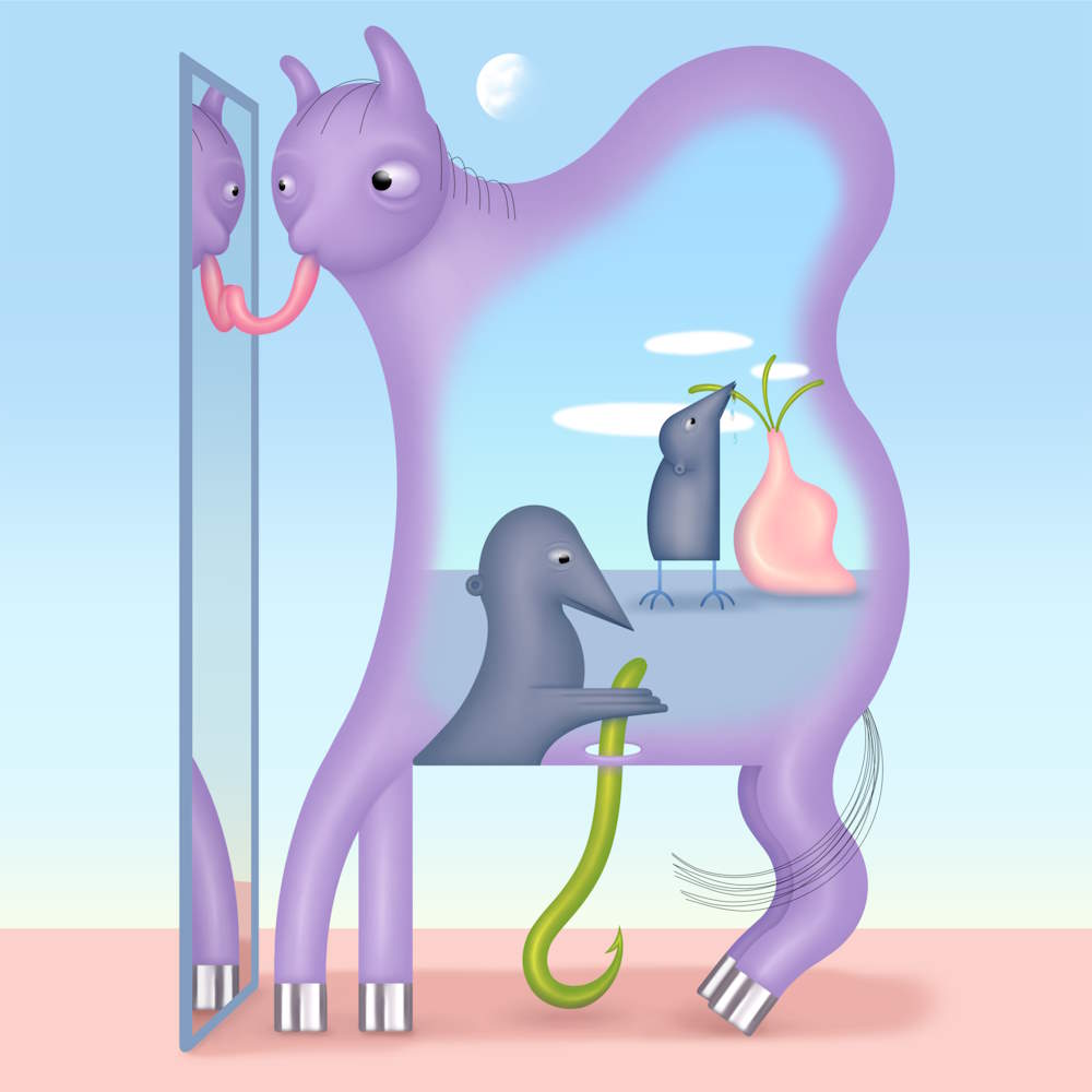 'The Mirror Horse' for article "Das verkannte Tier"