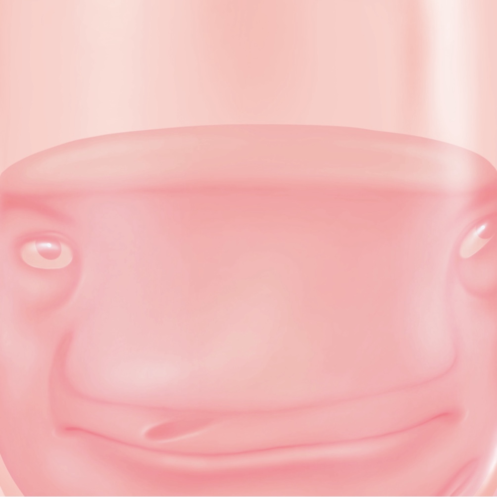 rhubarb water portrait detail